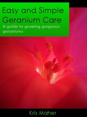 cover image of Easy and Simple Geranium Care